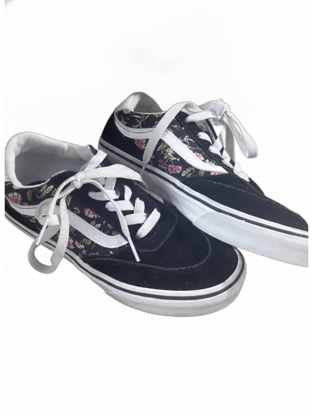 Vans Kids Black Floral Old Skool Sneakers Size 3
